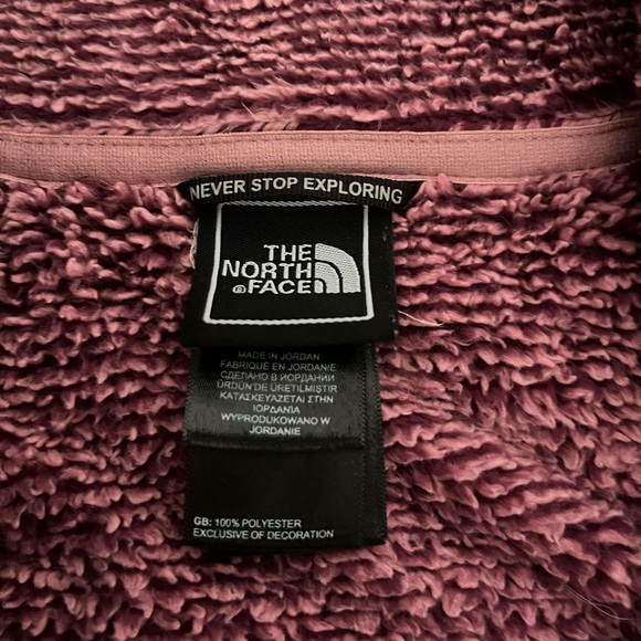 North Face mauve fuzzy jacket - Picture 5 of 6